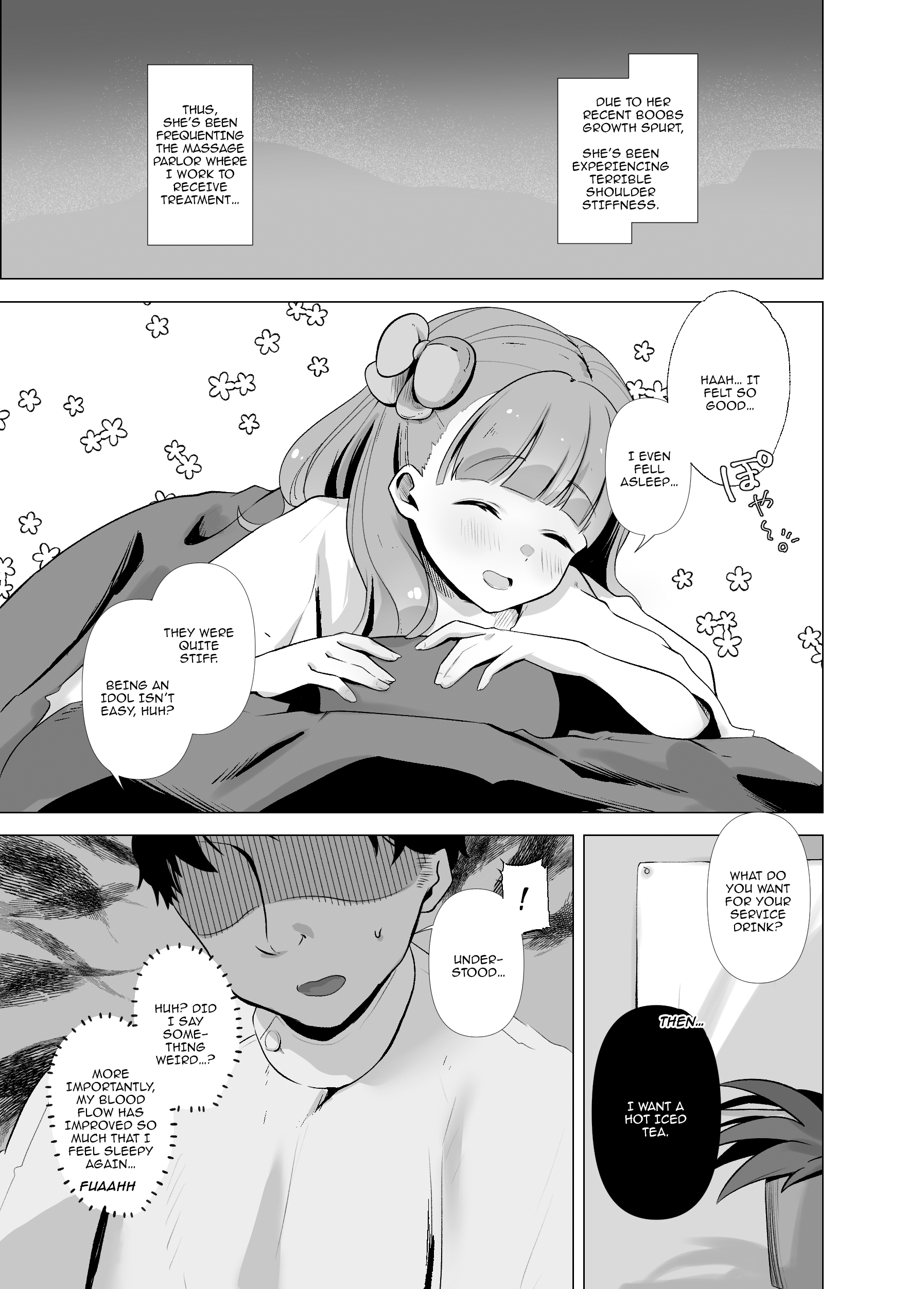 Hentai Manga Comic-Secret Massage With Aine-chan-Read-2